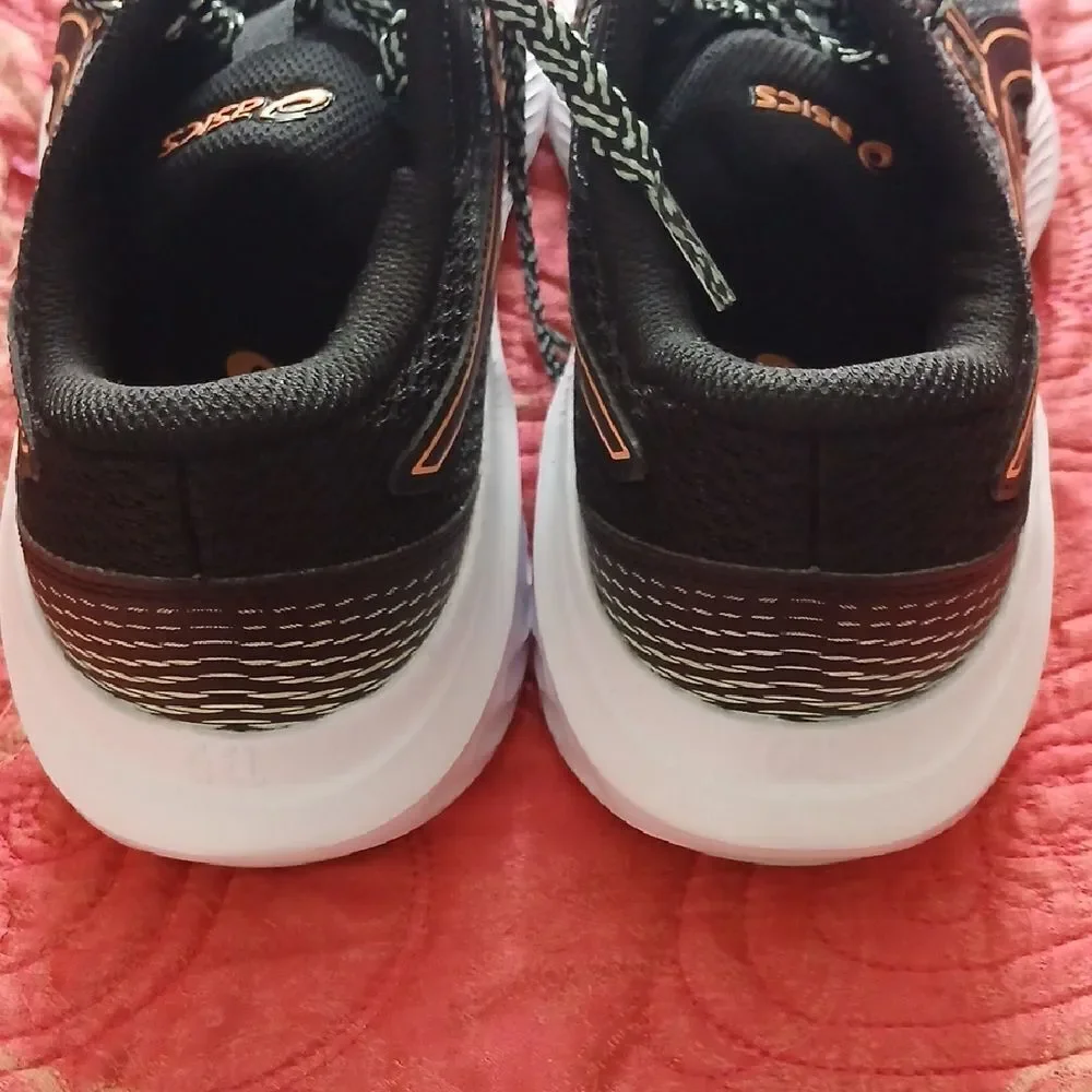 ASICS Kids Running Shoes - Black and Orange